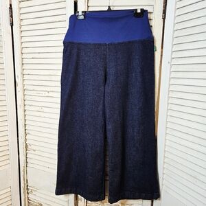 Message Factory Pull On Denim Culottes Made In Canada Medium
